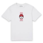 Pokémon Pokéball Unisex T-Shirt - White - L - Black