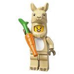 Lego Series 20 Llama Costume Girl Minifigure