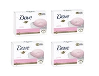 4x Dove Pink Soap Beauty Cream Bar Soft Smooth Skin Gentle Cleanser Moisturising
