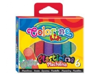 Colorino Plasticine 6 färger glitter
