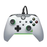 PDP Wired Controller: Neon White - Xbox Series X|S, Xbox One, Xbox, Wi