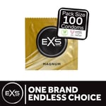 100 x Exs Magnum Large Condoms | Vegan Condoms  | 60mm Width 212mm Length
