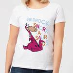 The Flintstones Bedrock Snork-A-Saur-Us Women's T-Shirt - White - M - White