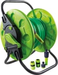 Hose Cart Without Wheels - 1x Tap Adaptor, 3x Hose End Connectors 50m