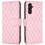 SKALO Samsung A05s 4G BINFEN COLOR Tikattu Lompakko - Pinkki