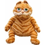 Stor fet orange plyschkatt, realistisk gul tabby katt plyschleksak för pojkar och flickor, julklapp födelsedagspresent, 11,8 tum (30 cm)