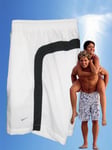 NEW NIKE AD Athletic Dept Active Beach Sports Board Shorts Trunks White M