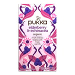 Pukka Teas Organic Elderberry & Echinacea - 20 Teabags x 4 Pack
