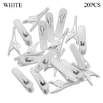 20pcs Headphone Earphone Clips Cable Wire Clip Nip Clamp White