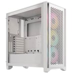 [Clearance] Corsair 4000D Airflow RGB Tempered Glass Mid Tower PC Case True White - CC-9011241-WW