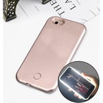 Iphone 6/6s - Selfie Skal / Mobilskal Med Led-lampa (guld) Gold