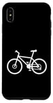 Coque pour iPhone XS Max VTT VTT Trail Bike Silhouette Minimaliste Cycliste Design