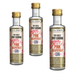 3x Still Spirits Top Shelf Pink Grapefruit Gin Essence Flavours 2.25L