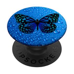 Blue Butterfly PopSocket Cute Water Blue PopSocket Butterfly PopSockets Swappable PopGrip