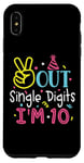 iPhone XS Max Peace Out Single Digits I'm 10 Years Old Tee Birthday Gifts Case