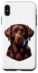 Coque pour iPhone XS Max Chocolat Labrador Retriever Portrait Chien mignon Couleur crème