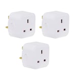 13A WiFi Smart Mini plug square, UK BS Plug, ENERJSMART APP (3 pcs pack)