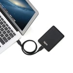 Bipra 100GB 2.5 inch USB 3.0 NTFS Portable Slim External Hard Drive - Black