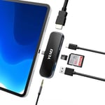 YLSCI Hub USB C multiport 6 en 1 avec HDMI 4K, USB 3.0, 100 W PD, Fente pour Carte SD/TF, Audio 3,5 mm, Compatible avec Apple/Surface/Dell/Lenovo/Samsung