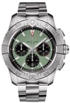 Breitling AB0147101L1A1 Avenger B01 Chronograph 44 Grøn/Stål Ø44 mm