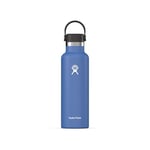 Hydro Flask - Water Bottle 621 ml (21 oz) - Vacuum Insulated Stainless Steel Water Bottle with Leak Proof Flex Cap and Powder Coat - BPA-Free - Standard Mouth - Cascade