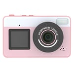 Digitalkamera Dubbla skärmar Vattentät Kamera + 32 GB kort + kortläsare - Rosa