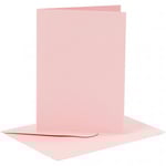 Creative Cardmaking Kort och kuvert - A6 Rosa 6 set