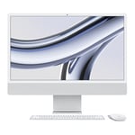 Apple iMac 24" Silver All in One M3 Chip 512GB SSD 4.5K Retina Display