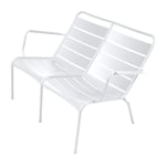 Fermob - Luxembourg Duo Low Armchair Cotton White 01 - Fåtöljer utomhus - Metall