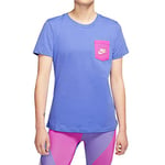 NIKE Women's Nsw Icon Clash T Shirt, Sapphire, XS