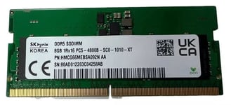 Hynix 8GB DDR5 PC5 4800Mhz SO-DIMM RAM-minne till laptop (new pulled)