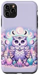 Coque pour iPhone 11 Pro Max Mystic Owl Aura: Enchanted Owl Gothic Moon Phases