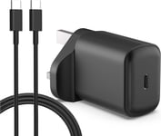 Samsung Fast Charger, 25W Charging Plug with 1M Cable for Galaxy S23/S23+/S23Ult