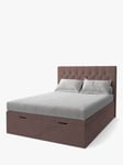 Koti Home Eden Upholstered Ottoman Storage Bed, Double