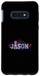 Galaxy S10e Jason Fireworks USA Flag 4th of July Case