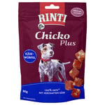 RINTI Chicko Plus tärningar ost & anka  - 80 g