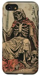 Coque pour iPhone SE (2020) / 7 / 8 Carte de tarot de la mort XII Art graphique mystique/occulte