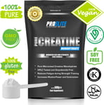 Micronised Creatine Monohydrate Powder 500g - 100 Servings Muscle Growth Size
