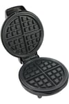 Black Electric 760W Waffle Maker Iron Machine - Deep Cooking Non Stick Plates - Adjustable Temperature Control