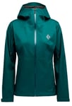 Black Diamond Fineline Stretch Shell Women Mörk skogsgrön XXL - Fri frakt