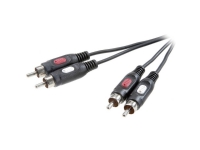 SpeaKa Professional SP-7869764 Phono Audio Tilslutningskabel [2x Cinch-stik - 2x Cinch-stik] 1.50 m Sort