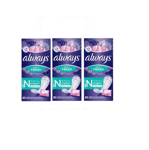 3 x Always Daillies Fresh Scent Individually Normal Wrapped Panty Liners 20 Pads
