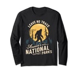 Leave No Trace Bigfoot National Parks Adventure Long Sleeve T-Shirt