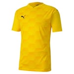 PUMA teamFINAL 21 Graphic Jersey Maillot Homme, Cyber Yellow-Spectra Yellow, S