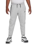 NIKE FD3288-063 B NSW TECH FLC PANT Pants Boy's DK GREY HEATHER/BLACK/BLACK Size S+