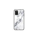 Samsung Galaxy A03s / A02s valkoinen marmori suojakuori