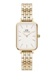 Quadro 20X26 5-Link G White Accessories Watches Analog Watches Gold Daniel Wellington