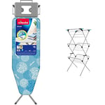 Vileda 158919 Solid Ironing Board , Blue , 164.5x8x44 cm & Minky 3 Tier Plus Clothes Airer