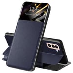 MTP Products Samsung Galaxy S22 5G Front Smart View Flip-deksel - Blå