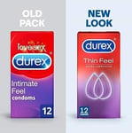 Durex Thin Feel Extra Lubricated - 12 condoms